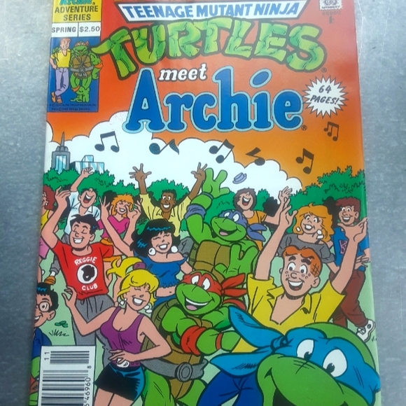Teenage Mutant Ninja Turtles Meet Archie 1 1990 comic book, 64 pages long. - Picture 1 of 6